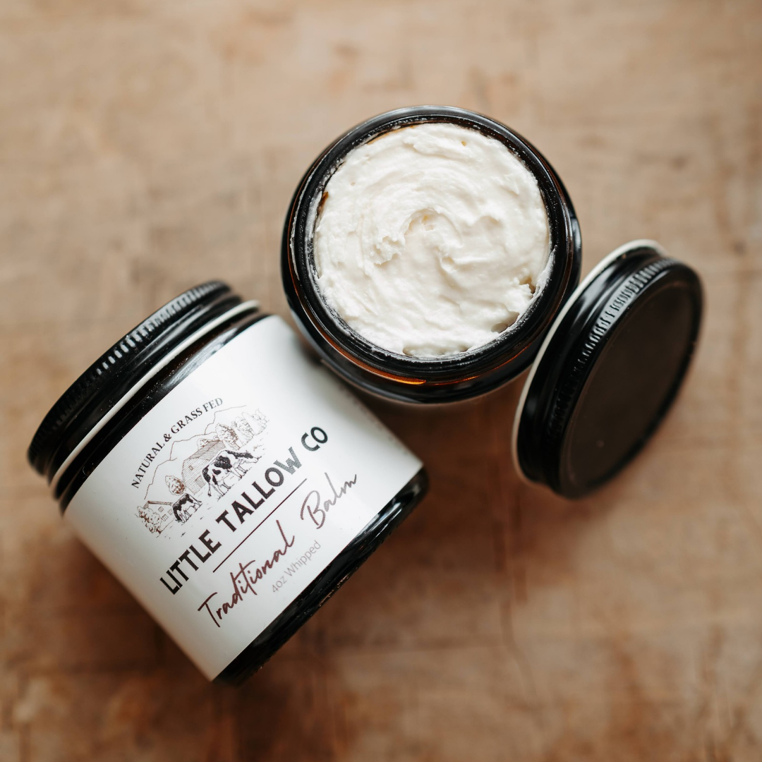 Traditional Whipped Tallow Balm - 4oz Glass Jar