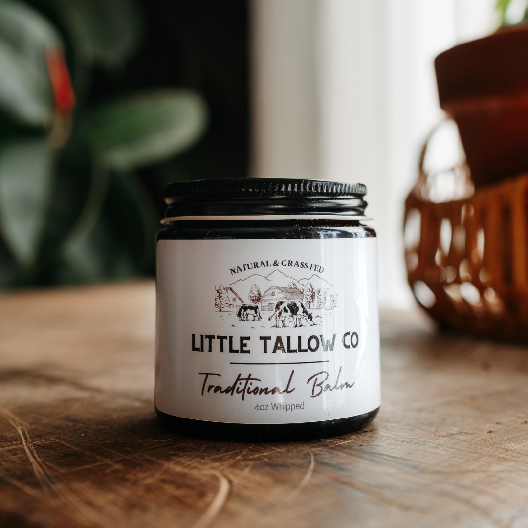 Traditional Whipped Tallow Balm - 4oz Glass Jar