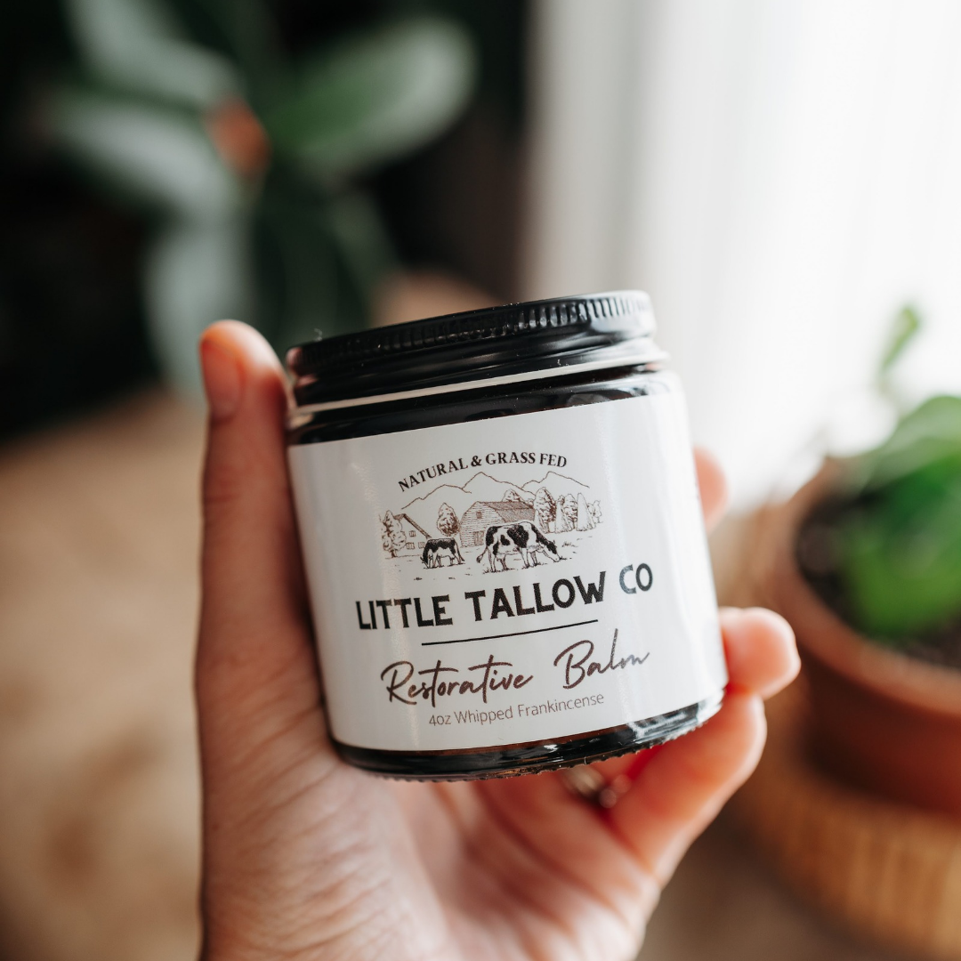 Restorative Whipped Tallow Balm - 4oz Glass Jar