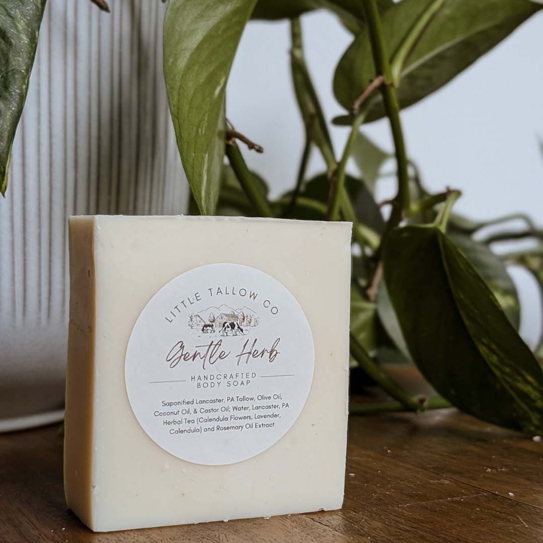 Gentle Herb Tallow Bar Soap