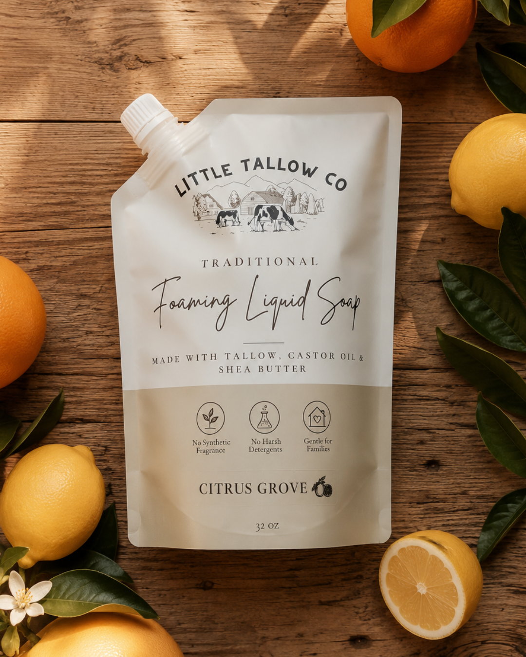 Tallow Foaming Liquid Soap Refill (32 oz)