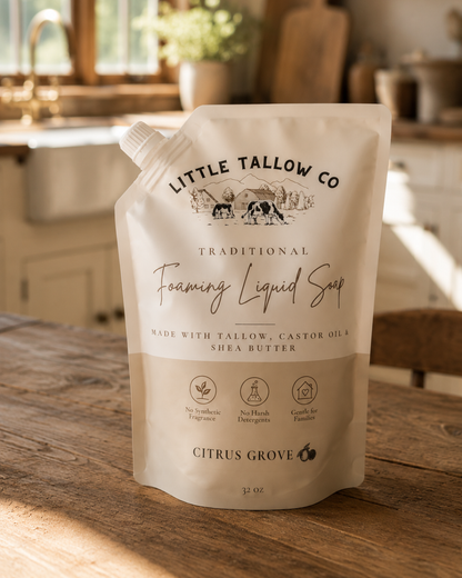 Tallow Foaming Liquid Soap Refill (32 oz)